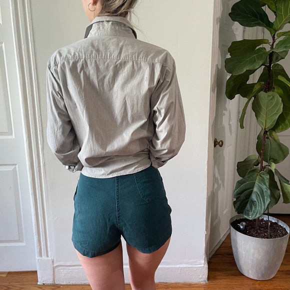 NWOT Goodfellow & Co Light Grey Long Sleeve Collared Pocket Button Down Shirt M - Picture 12 of 16